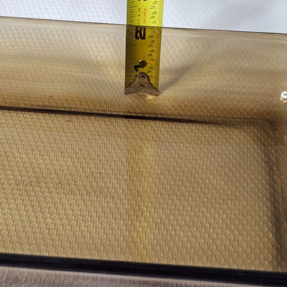 Pyrex Amber Brown Cake Pan 3qt baking dish Fireside glass casserole 233N - Picture 6 of 9